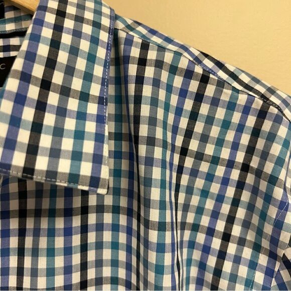 Banana Republic plaid cotton button down shirt L - Picture 2 of 5